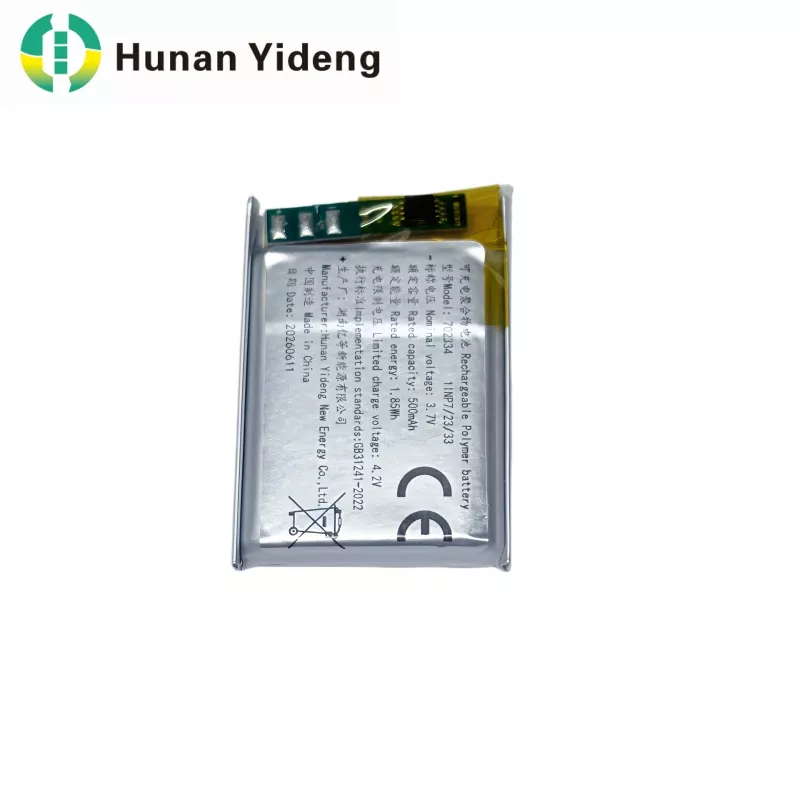 1.85Wh 702334 Molex कनेक्टरहरूसँग अनुकूलित ब्याट्री