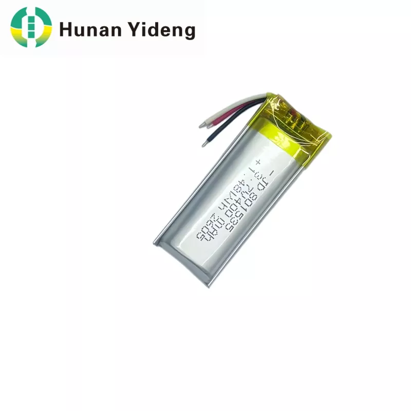 3.7V 600mAh 801535 फ्ल्याट लिथियम पोलिमर रिचार्जेबल Lipo ब्याट्री
