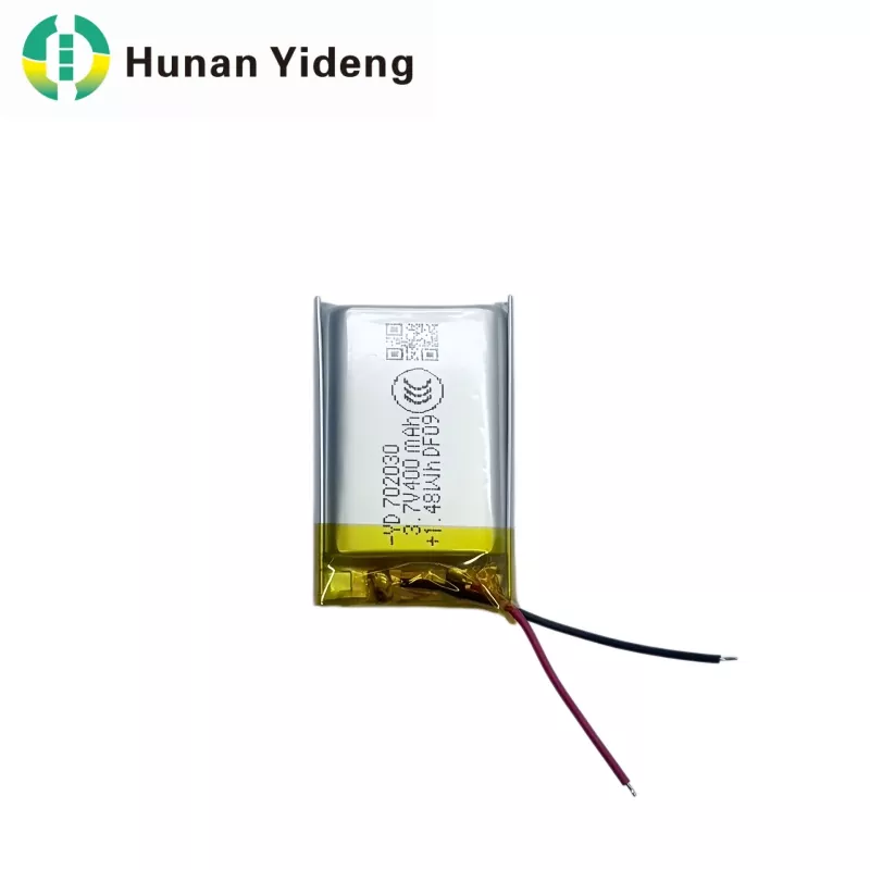 मेडिकल उपकरण र बत्ती र लालटेनहरूको लागि 400mAh लि-आयन प्रिज्म्याटिक ब्याट्री