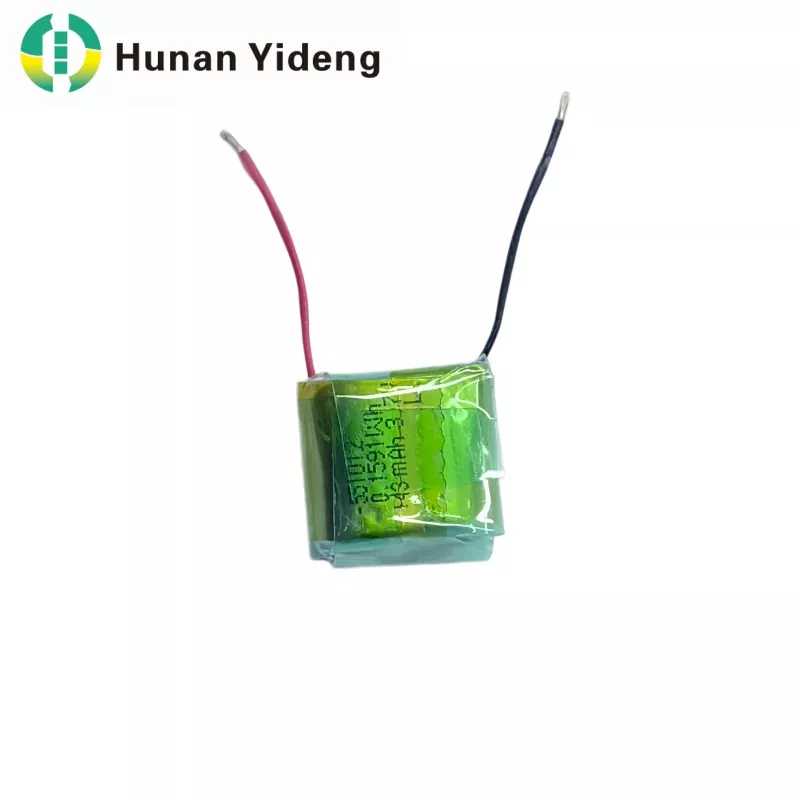 551012 3.7V 43mah इलेक्ट्रिक खेलौना ली पोलिमर ब्याट्री