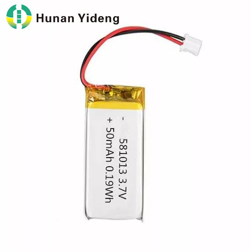 581013 3.7v 50mah लिथियम पोलिमर ली आयन लिपो ब्याट्री
