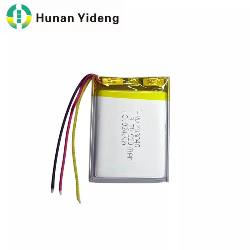 703040 3.7V 820mAh सानो प्रिज्म्याटिक ब्याट्री