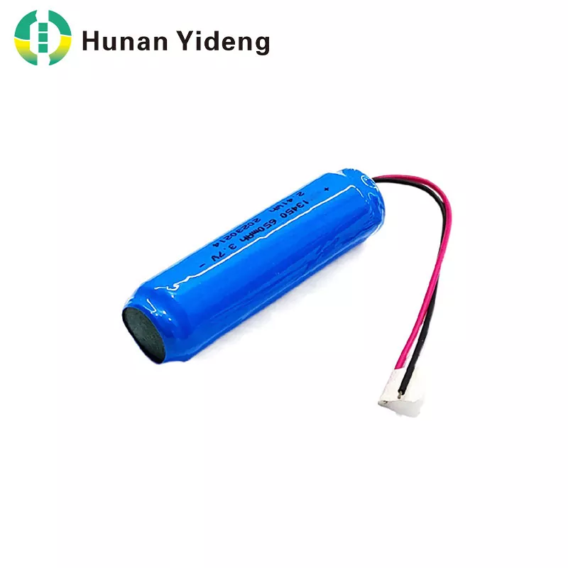 13450 650mAh 3.7v लिथियम आयन ब्याट्री सेलहरू